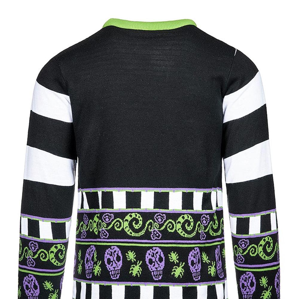 Beetlejuice Unisex Adult Strange And Unusual Knitted Jumper