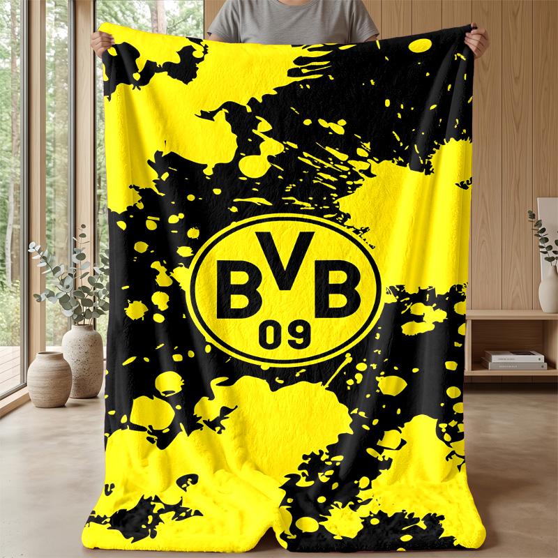 Borussia Dortmund Theme blanket Soft Flannel Fleece Blanket Warm Lightweight Throw Blanket for Home Sofa Bed