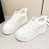 Shoes Women's Spring New Small Inner Height Increase Women's Shoes Muffin Platform White Shoes Women's Versatile Casual Shoes