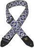 4165 Guitar Strap Jacquard Tribal Blue