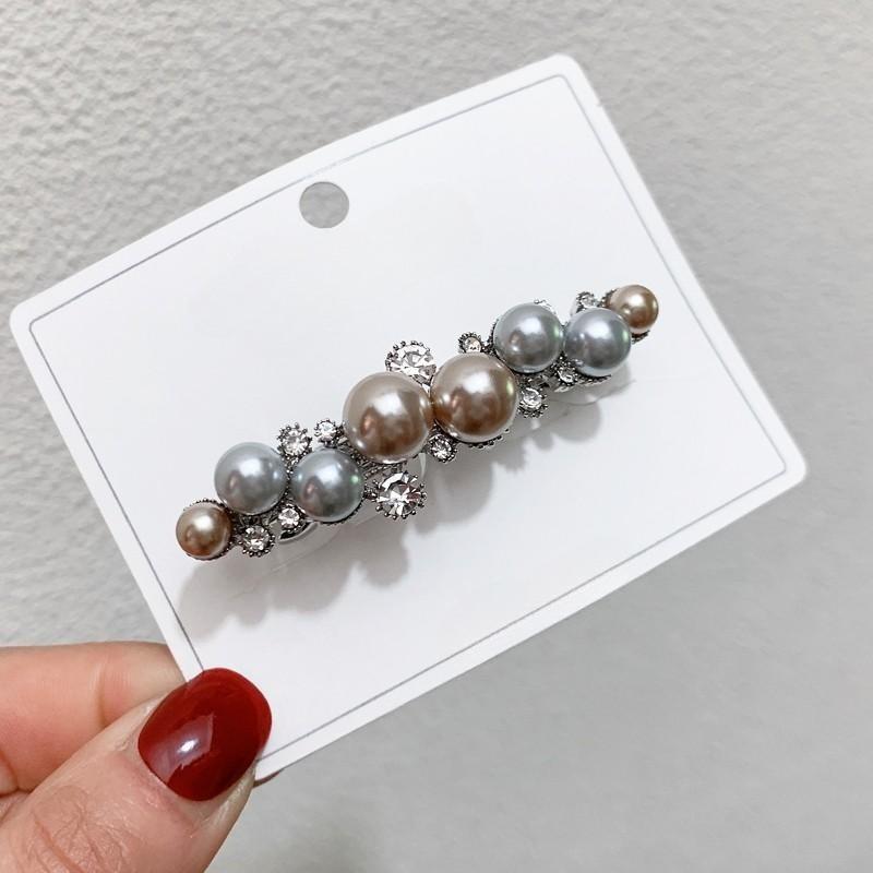 Korean Pearl Spring Clip - Hepburn Style Luxury Hair Accessory