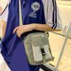 Canvas small bag women's new trendy Korean version versatile messenger bag student shoulder bag girl small satchel
