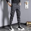 Men's Trendy Cotton Loose Fit Zipper Leg Overalls for Autumn