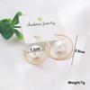 New European Exaggerated Dangle Earrings for Women Metal Geometric Statement Long Hanging Earrings Punk Personality Drop Earring