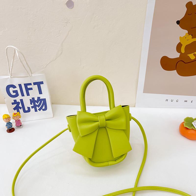 Adorable Mini Pu Crossbody Bag For Kids With Cute Bow Design And Stylish Color Options