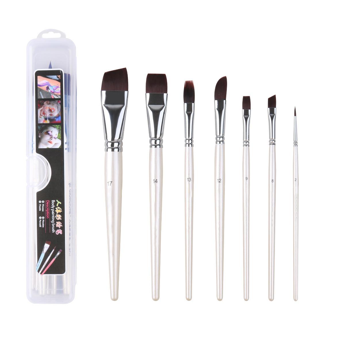 

17 шт. кистей для рисования на теле человека, кистей для рисования на лице, рельефные детские кисти для рисования на лице, набор профессиональных художественных принадлежностей