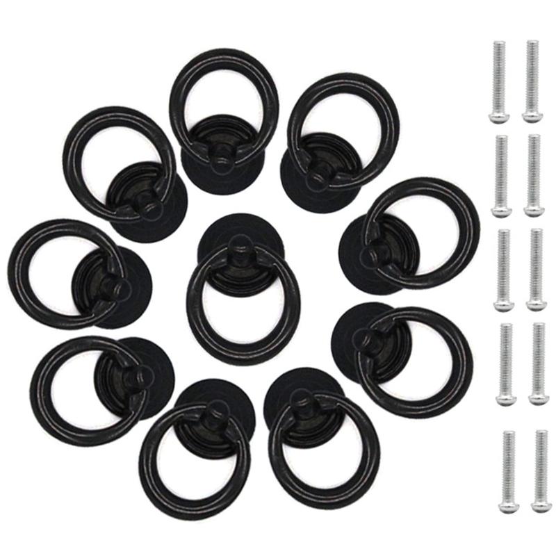 10 Pieces Antique Vintage Cabinet Knobs Drawer Knobs Dresser Hardware Handles for Kitchen Cupboard Doors Closet