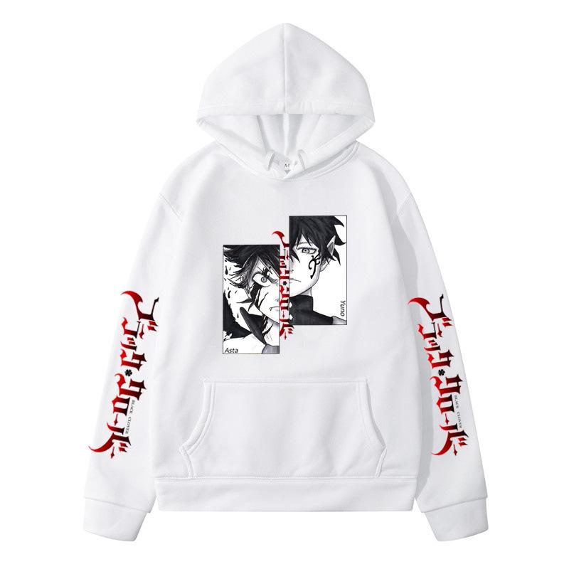 

Four-leaf Clover Asta Hoodie Men Women Sweatshirt Print Unisex Streetwear Hip Hop Style Autumn Winter Fashion Tops Clothes M