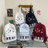 Nylon Rucksack mit Punktmuster für Mädchen und Jungen mit leichtem Design für Schule und Reisen