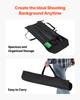 VEVOR Backdrop Stand, 5 x 6.5 ft Adjustable Photo Backdrop Stand Kit, Portable Background Backdrop Stand with 3 Crossbars
