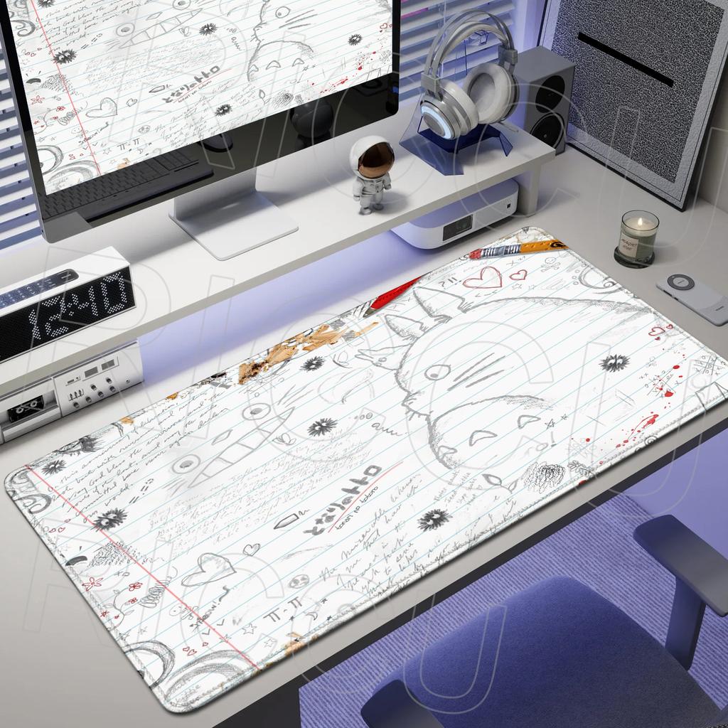 HD Print Muismat Anime My Neighbor Totoros Muismat Laptop Gaming PC Accessoires Computer Spel Toetsenbord Bureau Mat XXL Muispad