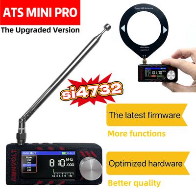 0.5-108mhz SI4732 All Band Radio Receiver Pocket Receiver FM AM MW SW SSB 1.9inch IPS Screen Mini Pocket Radio with Antenna