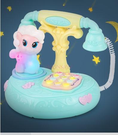 Baby And Children'S Toy Simulation Telephone Landline Boy Music Intelligence Early Education 0-1 Years Old 6 To 12