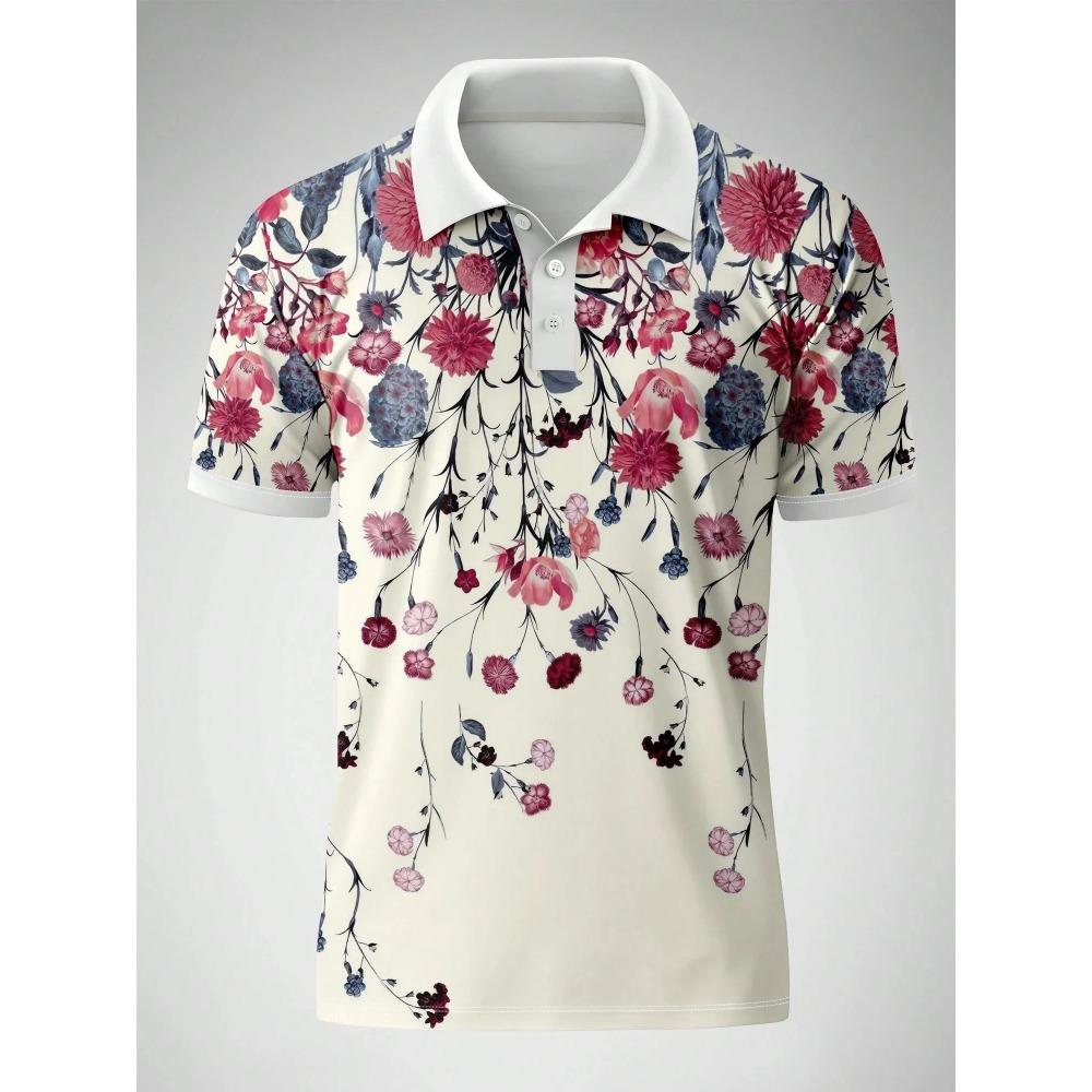 Summer Design Men's Short-sleeved Polo Shirt Cross-border Best-selling Comfortable Polyester Fiber Suitable for Wear