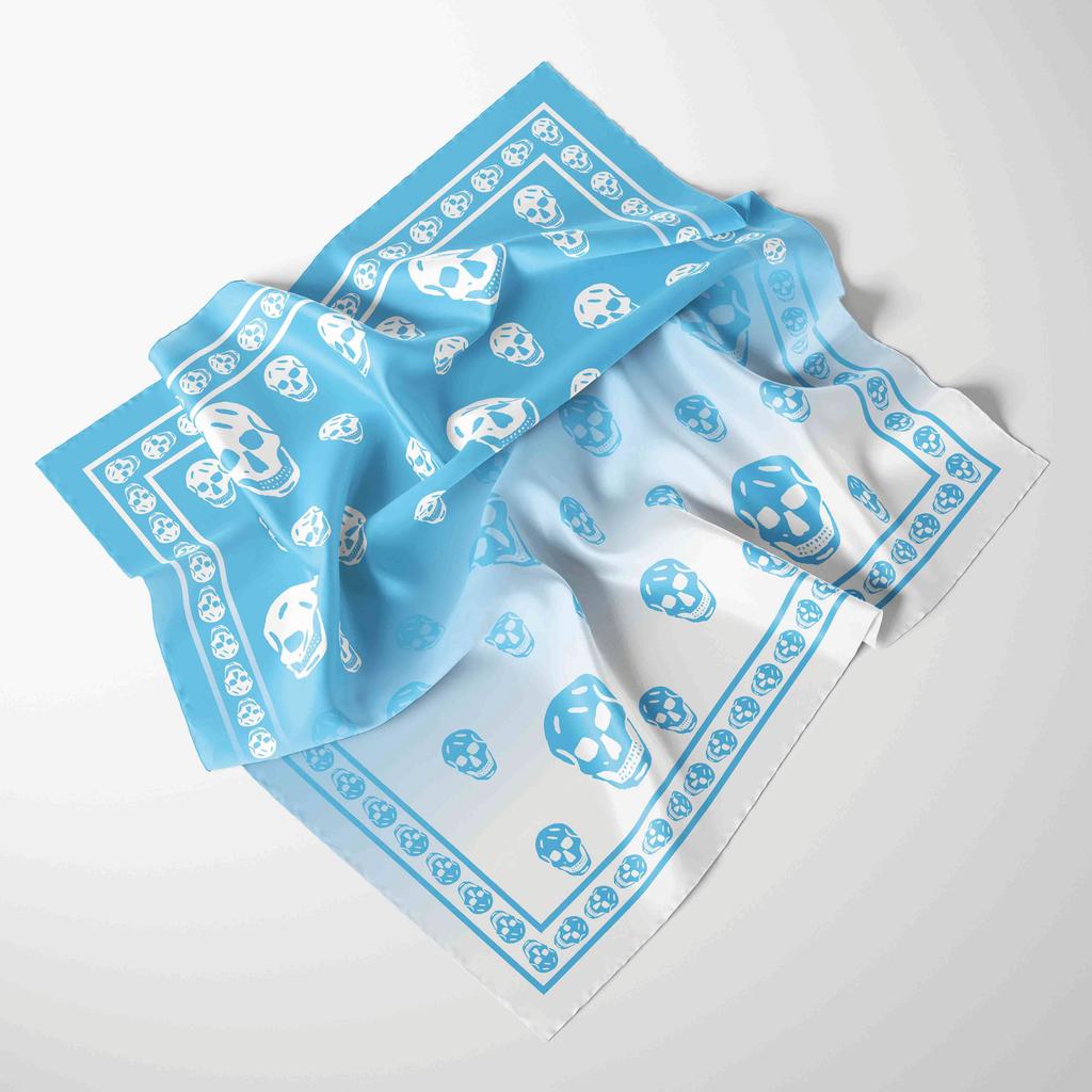 70CM  Newest Chiffon Scarf Fashion Skull Print Scarf Women Scarves Soft Wrap Lady Scarf Silk Scarves Shawls Muslim Hijab Scarf