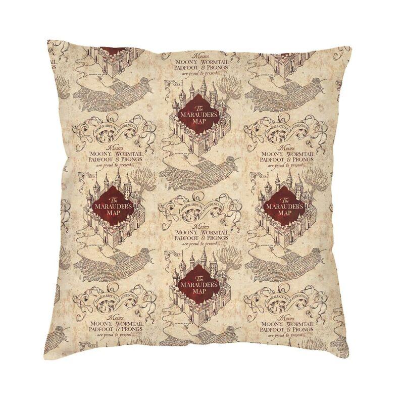 

Magic Marauders Map Cushion Cover 40x40 Home Decorative Printing Throw Pillow for Car Two Side Double Sided Print Pillowcases 30x30cm 12x12in