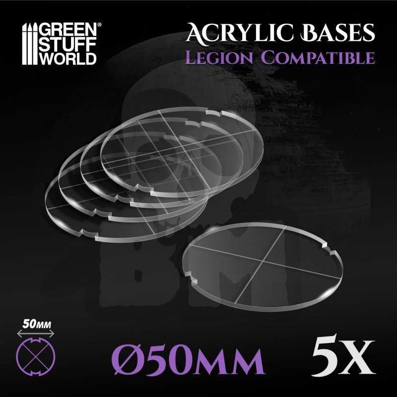 Gstu502496 acrylic bases round 50mm (legion)