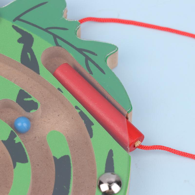 Magnetic Pen Maze Toy With Magnetic Beads, Wooden, Educational Early Childhood Toy, Kindergarten Gift Toy