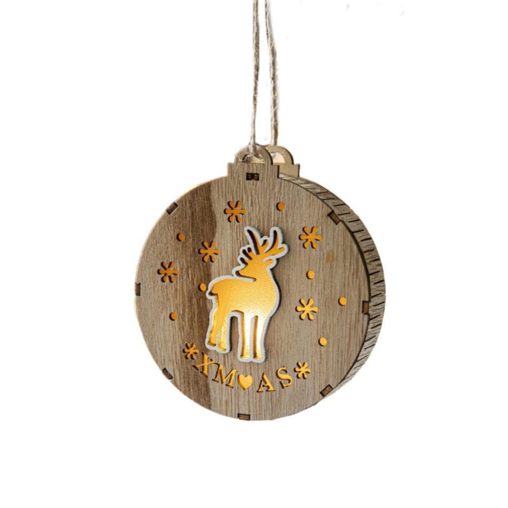 Xmas Ornament Glowing Pendant Hangging Christmas Tree Decorations  Home Decoration