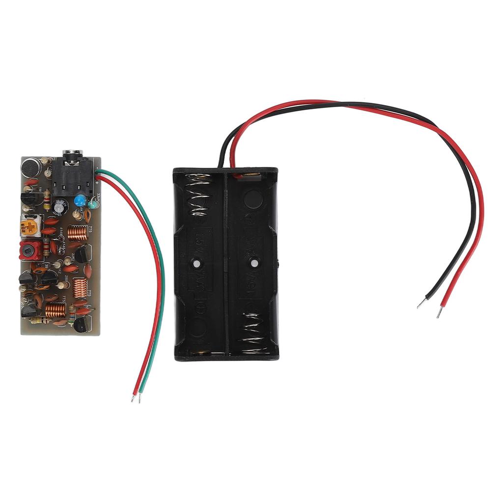 FM Transmitter Board Kit Adjustable Volume Wireless Microphone Transmitter Module Kit for DIY Campus