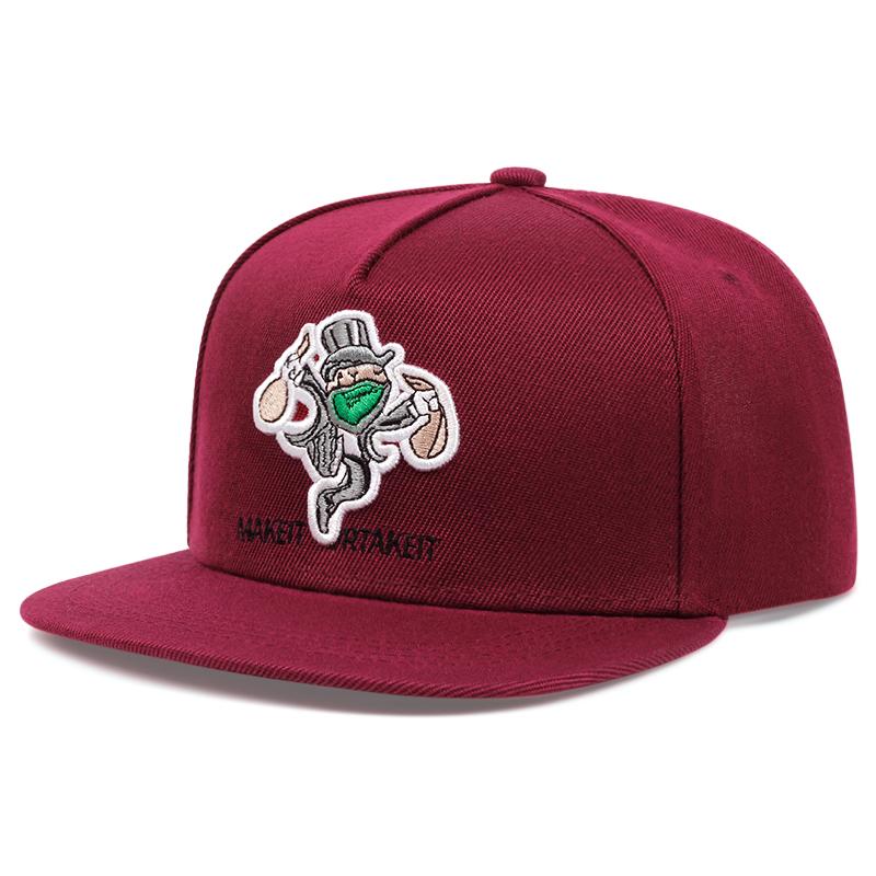 New Men's Fashion Masked Thief Hip Hop Hat Outdoor Sports Duck Tongue Hat Embroidered  Women's Baseball Sun Hat