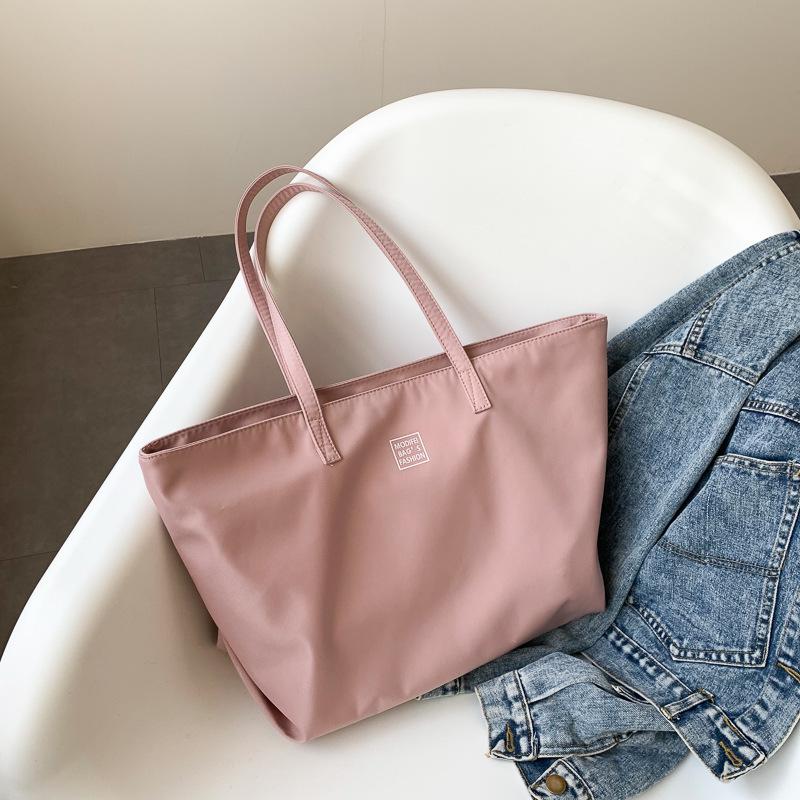 Tote Bag Commuter Bag Casual Canvas Bag Waterproof Nylon Large Bag Women's Large-capacity Shoulder Bag