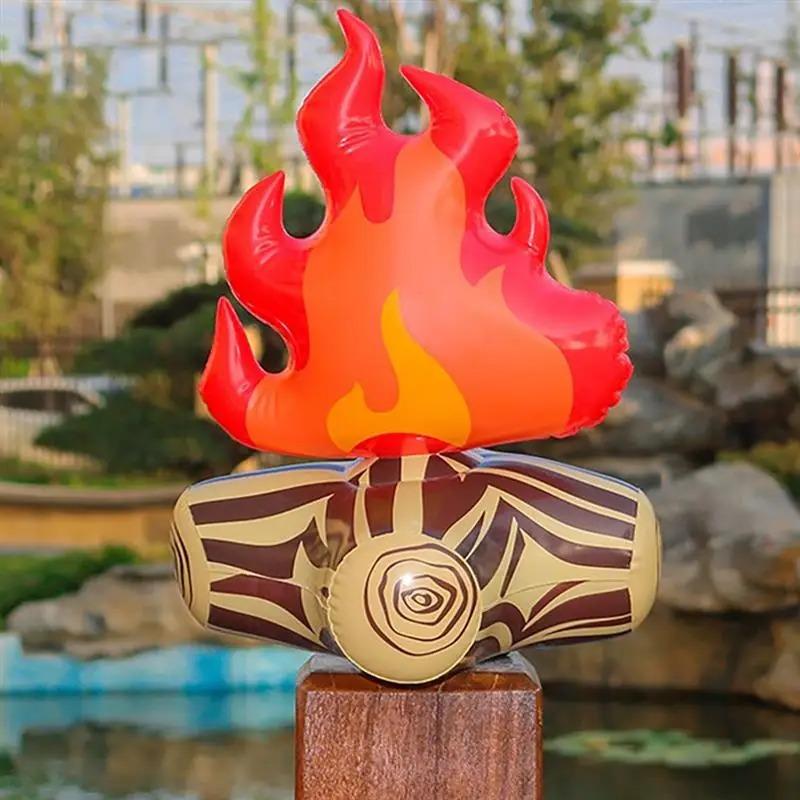 Simulation Inflatable Campfire Camping Props Toys Creative Family Campfire Party Decoration Props Campfire Inflatable Toy Model