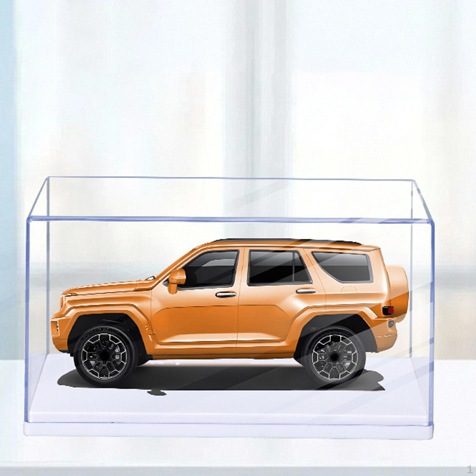 

Model Car Display Case Storage Box 1:43 Multipurpose Showcase Transparent Cover for Memorabilia