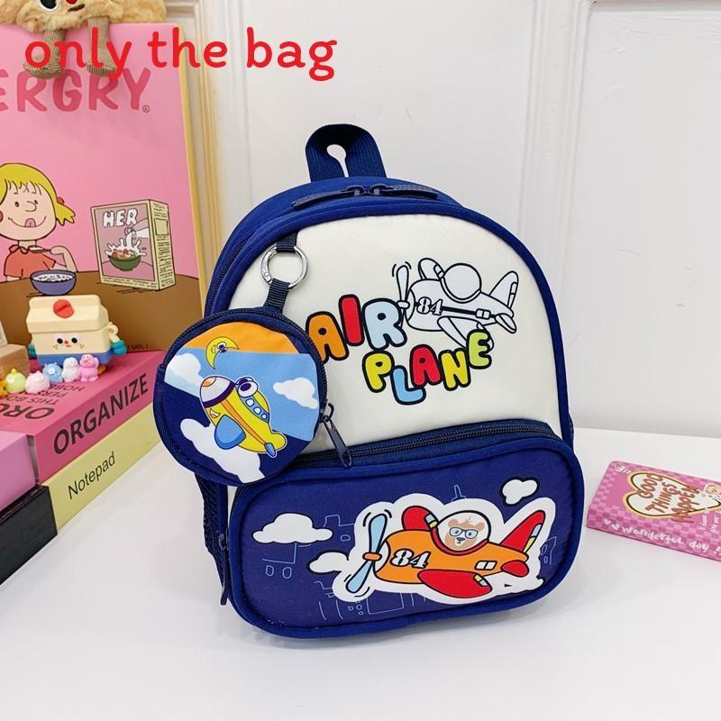 With Childrens Backpack Cartoon Cat And Airplane Print Design For Use Daily