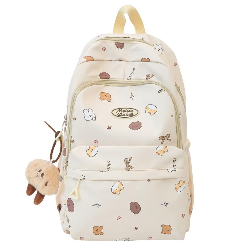 Schoolbag Japanese Ins Cartoon Backpack 1011 New Korean Version Large Capacity Junior High School Student Schoolbag High School Student Backpack