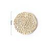 Creative Corn Fur Woven Table Mat Insulation Pot  Round Coaster Coffee Drink Tea Cup