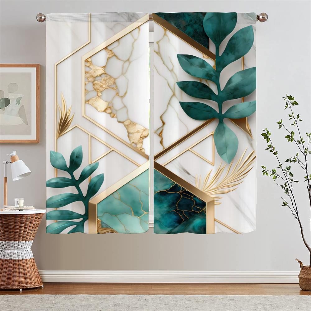 

Абстрактные Ботанические Кинцуги Блэкаут Шторы для Спальни для Гостиной Дешевые Вещи с Бесплатной Доставкой для Дома Оконная Штора W50xH70cmx2pcs-CL