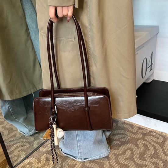 Damen Handtasche aus Kunstleder für den Weg zur Arbeit Schultertasche Kleine Geldbörse Niedliche Hobo-Tasche Tragetasche Unterarmtasche für den täglichen Gebrauch Reisen Einkaufen