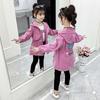 Girls Autumn Jackets Children's Clothing Hooded Outerwear Fashion Windbreaker Top Kids Coat 2 To 12 Years Old Baby Clothes