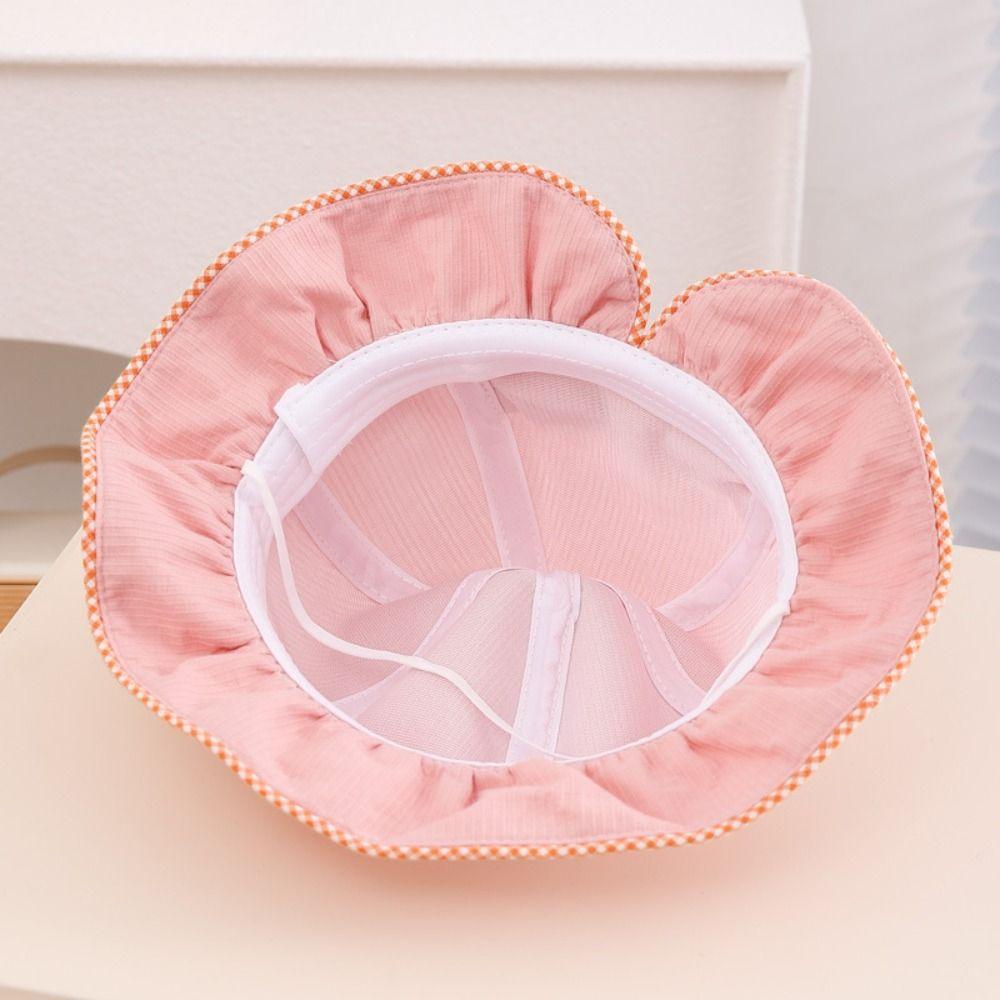 Wide Brim Kids Bucket Cap UV Protection Baby Fisherman Hat Children Sun Visor Hat  Outdoor