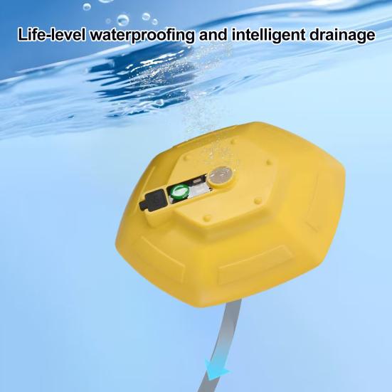 Floating Bait Bucket Aerator Rechargeable Portable Quiet Live Bait Bubbler IPX7 Waterproof Oxygen Pump for Fishing Minnow Buckets Fish Tank
