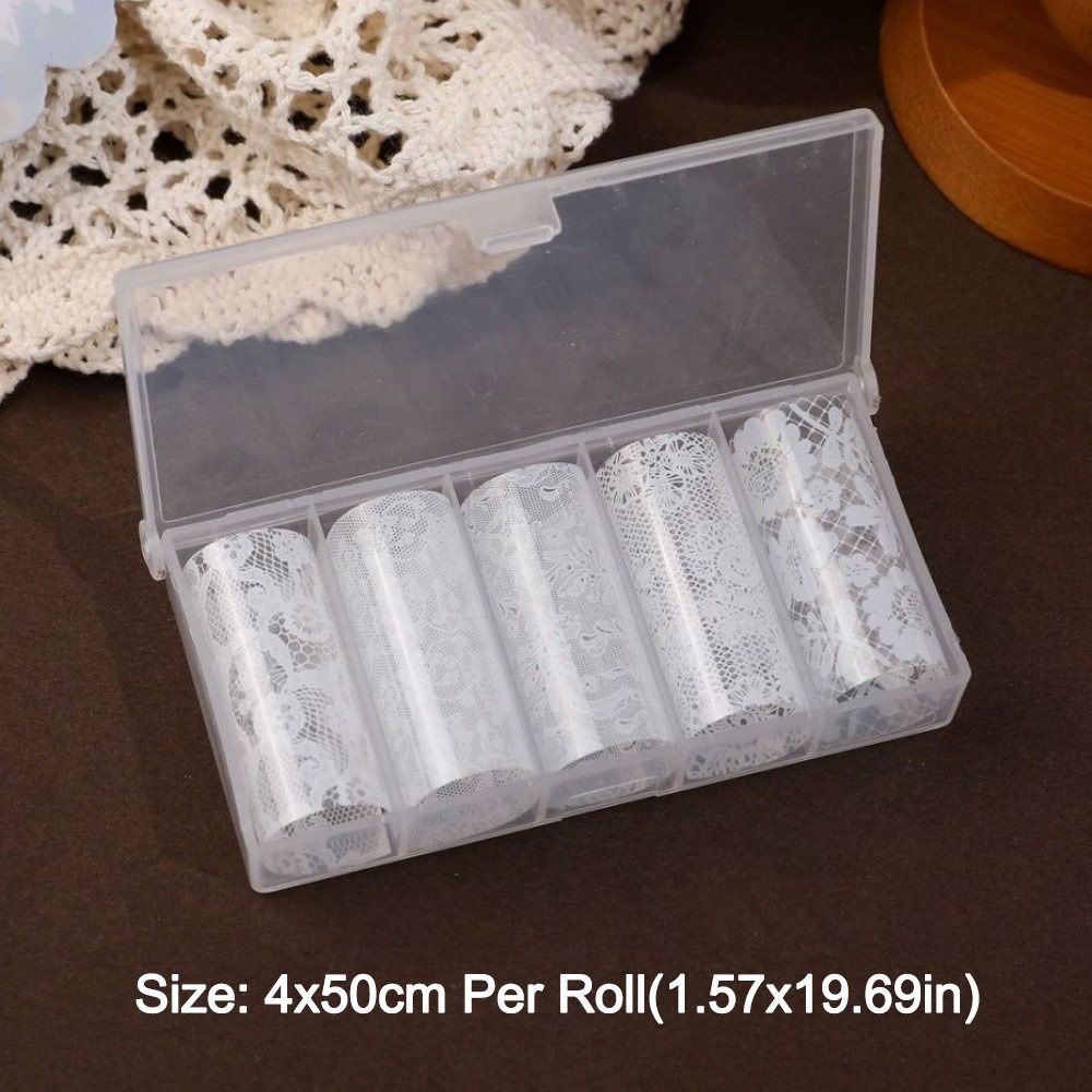 Laser Nail Foils Lace Design Nail Art Stickers Professional Nail Decorations  Manicure DIY