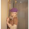 Poesiedame Wool Beret_Vivid Violet