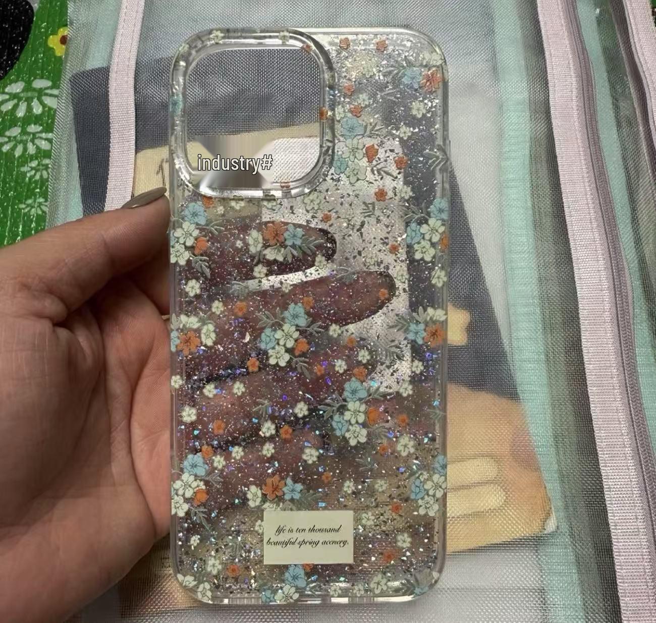 

Милый весенний цветочный чехол для iPhone 16/16 Pro Max в корейском стиле iPhone 13