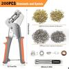Effortless Eyelet Pliers with Grommets Handheld Hole Punch Pliers Comfortable Handle DIY Eyelet Setter for Tarpaulins Fabrics