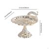 Decorative Pedestal Fruit Plate Bowl Footed Metal for Kitchen Restaurant