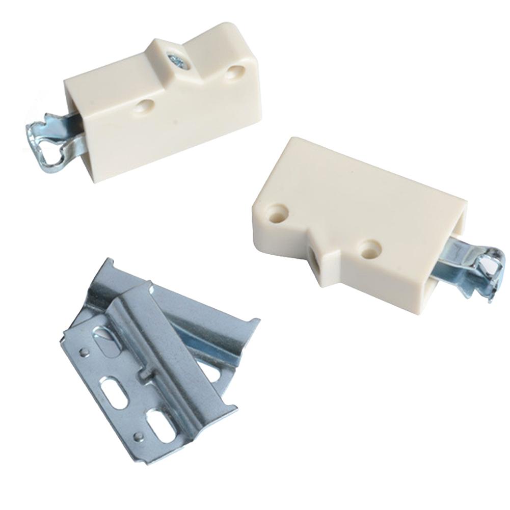 Set of 2 ABS Plastic and Metal Cupboard Hangers with Wall Brackets for Durable and Adjustable Wall Cabinet Installation