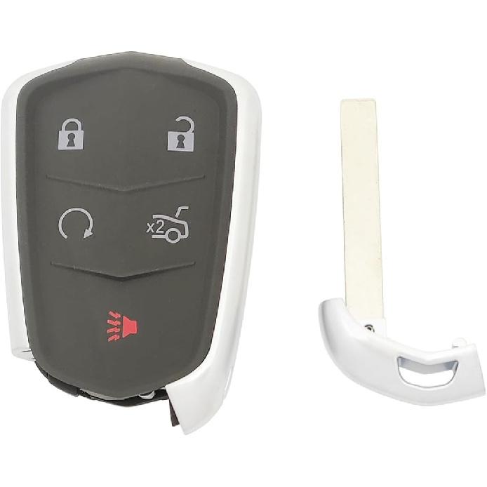 Replacement Key Fob Cover Case fit for Cadillac ATS ATS-v CTS CT6 XTS XT5 XT4 XT6 SRX 2014 2015 2016 2017 2018    Keyless Entry Remote Control Key