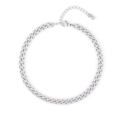 [Jbans Classic] 6mm Round Chain Surgical Steel Anklet (C2301-Ac972_Sv)