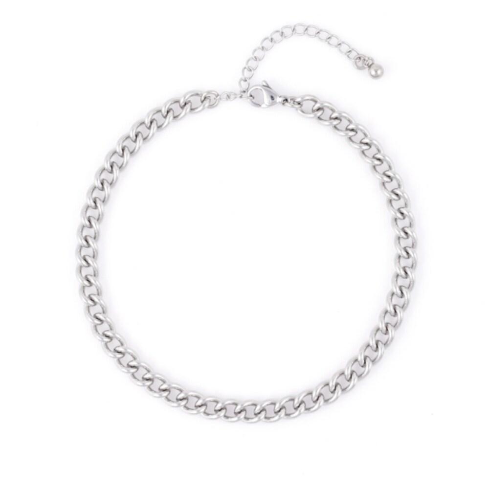 [Jbans Classic] 6mm Round Chain Surgical Steel Anklet (C2301-Ac972_Sv)