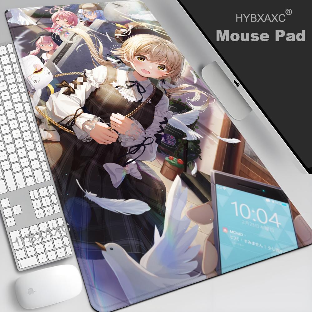 Mouse Pad NonSlip Rubber Edge locking mousepads Game play mats Game Blue Archive Cute Takanashi Hoshino for notebook PCcomputer