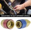 2Pcs R134A Low High Side Auto Car Quick Coupler Connector Adapters Air Conditioning Refrigerant Adjustable AC Manifold Gauge