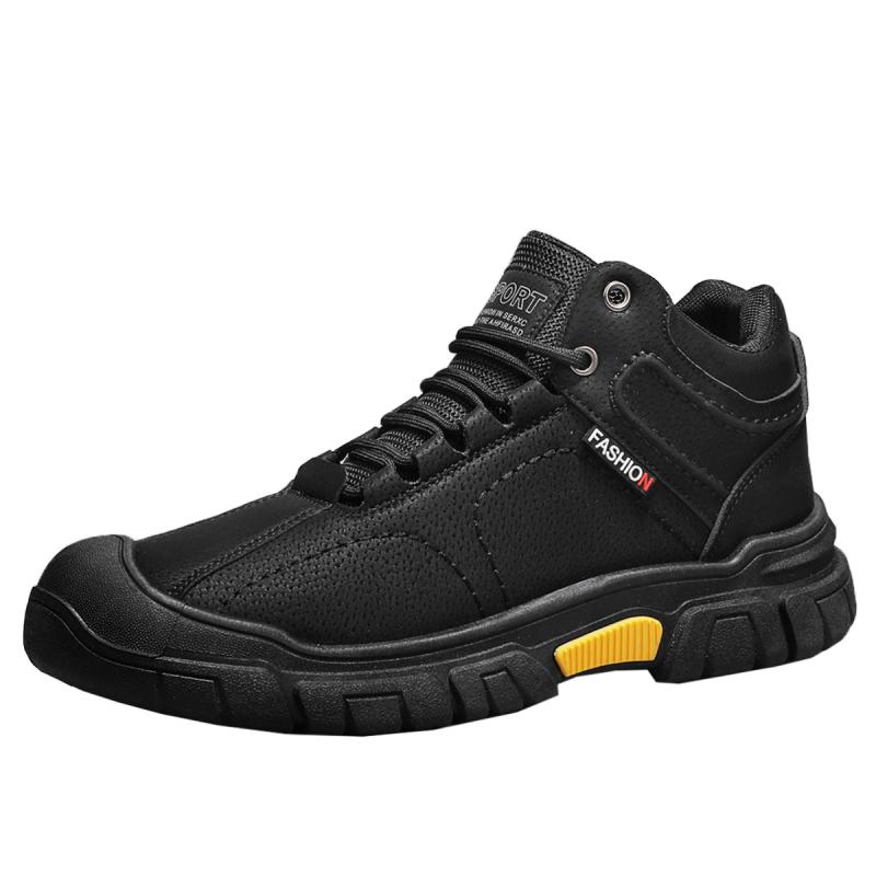 Men's Shoes Four Seasons Non-slip Wear-resistant High-top Hiking Shoes Fashion British Casual Shoes Outdoor Tooling Shoes