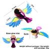 Flying bird motorcycle car creative ornament wind plug-in car decoration simulation bird feng shui ornament