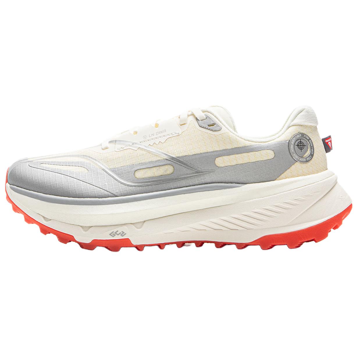 

Li Ning De Lu Скользкие, износостойкие, дышащие низкие кроссовки для бега Женские Белые Серебристые ARNV010-34 37